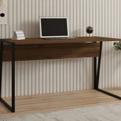 Schreibtisch Kemer - 100% MELAMINE - Nussbaum - 140 x 74 x 70 cm