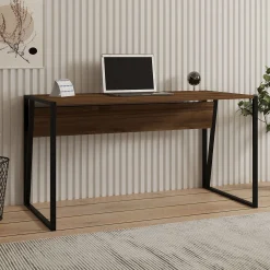 Schreibtisch Kemer - 100% MELAMINE - Nussbaum - 140 x 74 x 70 cm