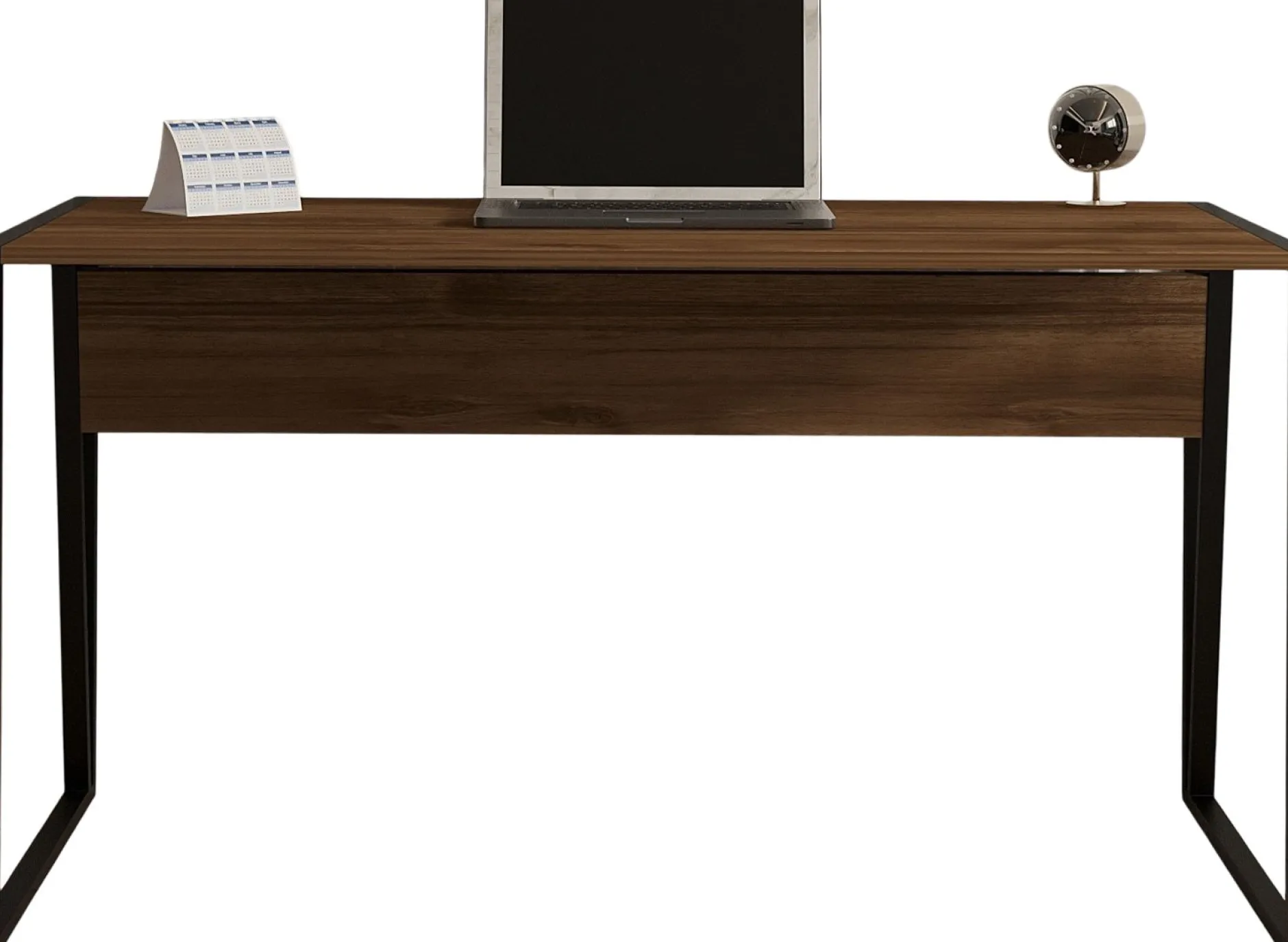 Schreibtisch Kemer - 100% MELAMINE - Nussbaum - 140 x 74 x 70 cm