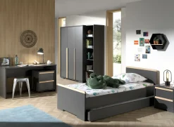 Schreibtisch London 140cm - anthrazit