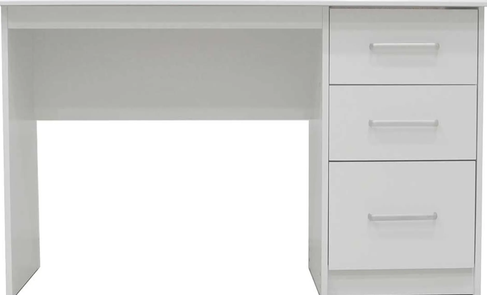 Schreibtisch Mateo 121x60x75cm mit drei Schubladen - weiß