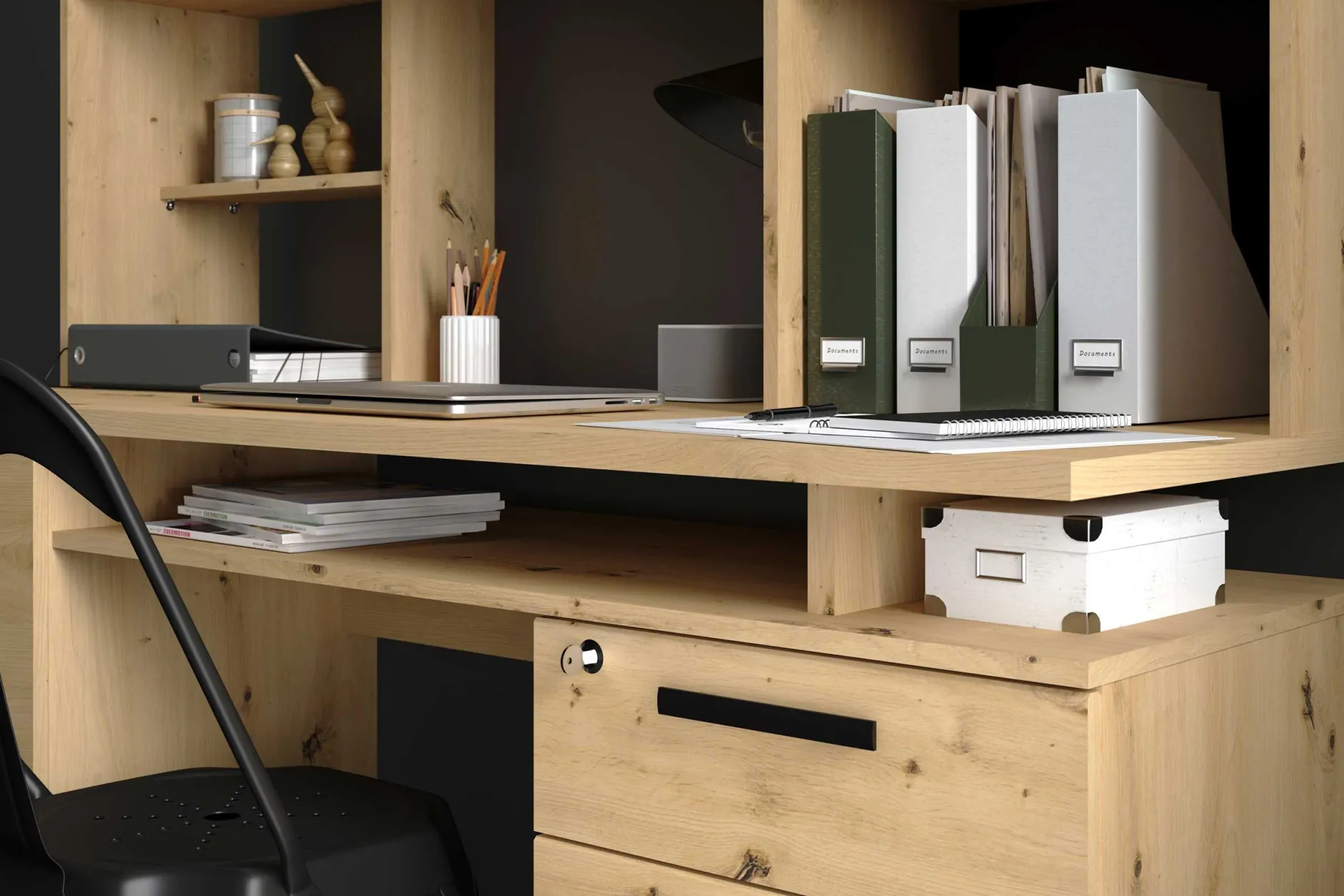Schreibtisch Minister 150cm - Eiche