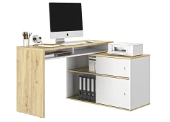 Schreibtisch Modula | 203 x 45 x 76 cm | Weiß