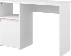 Schreibtisch Rue 110cm mit Schrank - weiß/grau oder weiß/rosa