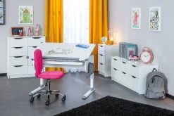 Schreibtisch Studare 110cm verstellbar - weiß