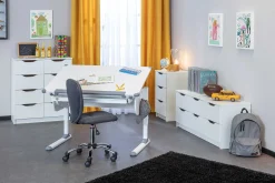 Schreibtisch Studare 110cm verstellbar - weiß