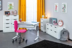 Schreibtisch Studare 110cm verstellbar - weiß