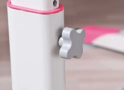 Schreibtisch Tamara mit kippbarer Tischplatte - Grün/Rosa