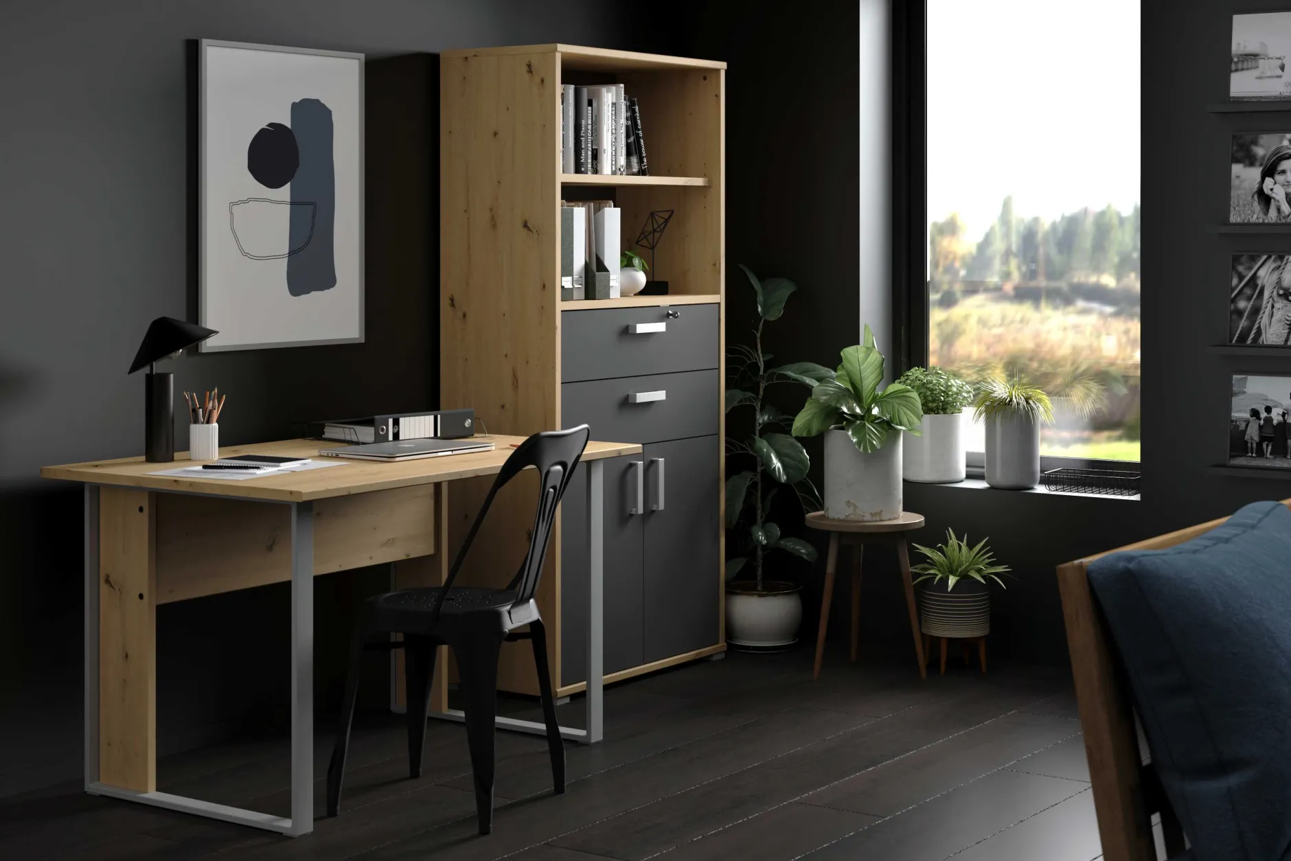 Schreibtisch The Office 120 cm - Eiche
