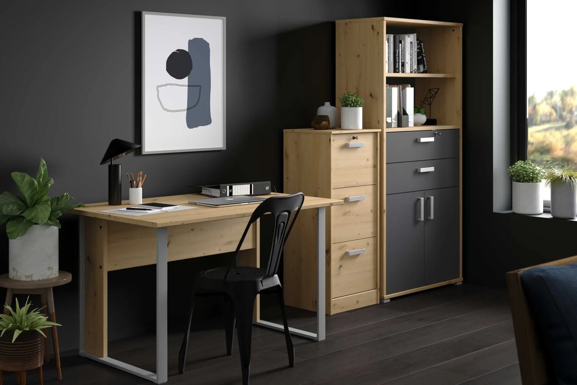 Schreibtisch The Office 120 cm - Eiche