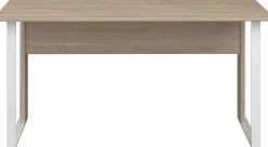 Schreibtisch The Office - 150x80x73cm - Eiche Dekor/Weiß