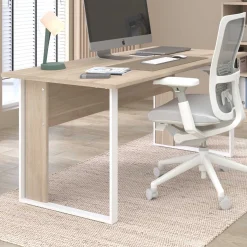 Schreibtisch The Office - 150x80x73cm - Eiche Dekor/Weiß