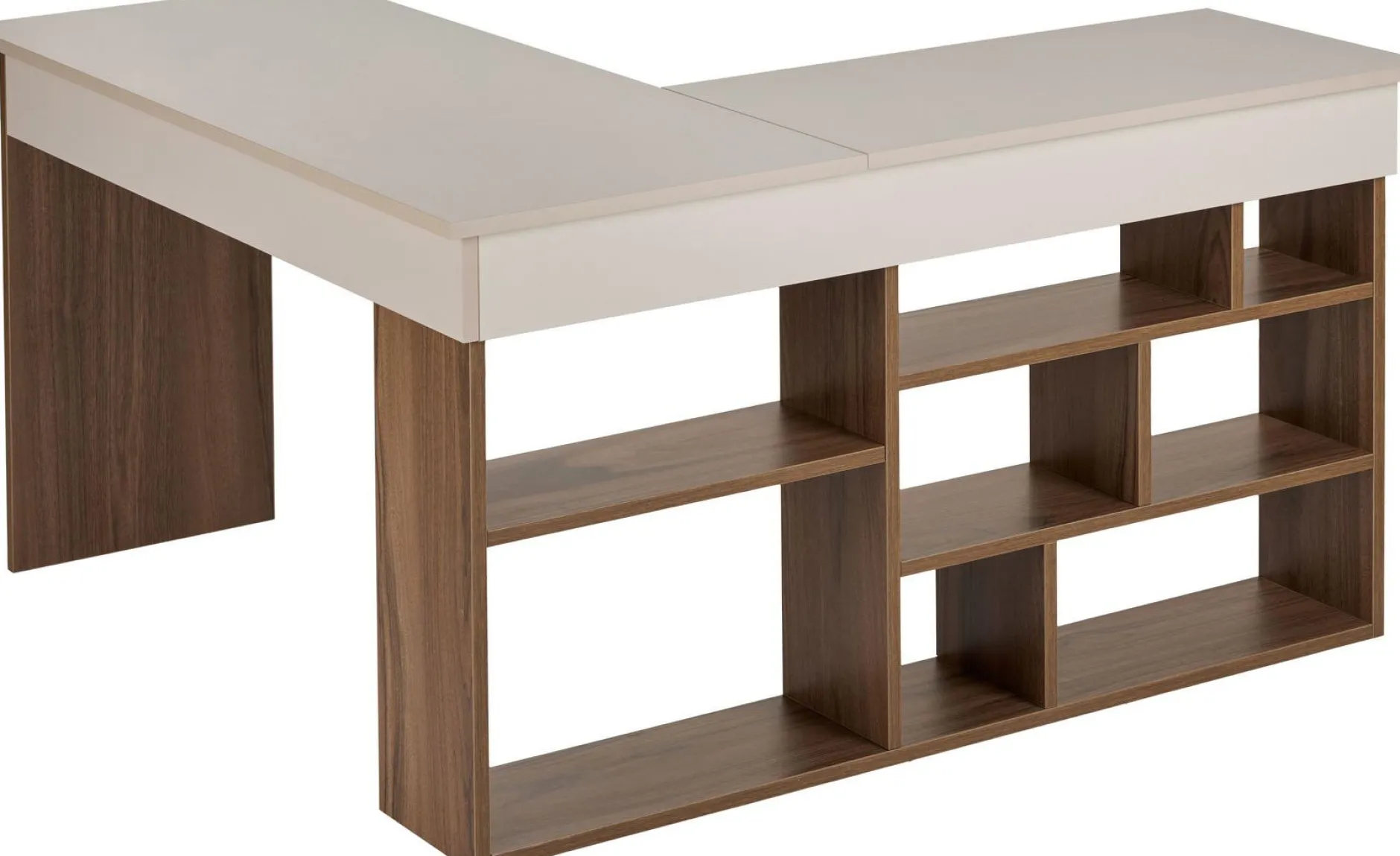 Schreibtisch Vesper - 100% MELAMINE - Kaschmir - 72 x 120 x 130 cm