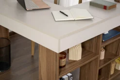 Schreibtisch Vesper - 100% MELAMINE - Kaschmir - 72 x 120 x 130 cm