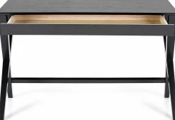 Schreibtisch Wami 120cm, 1 Schublade - schwarz