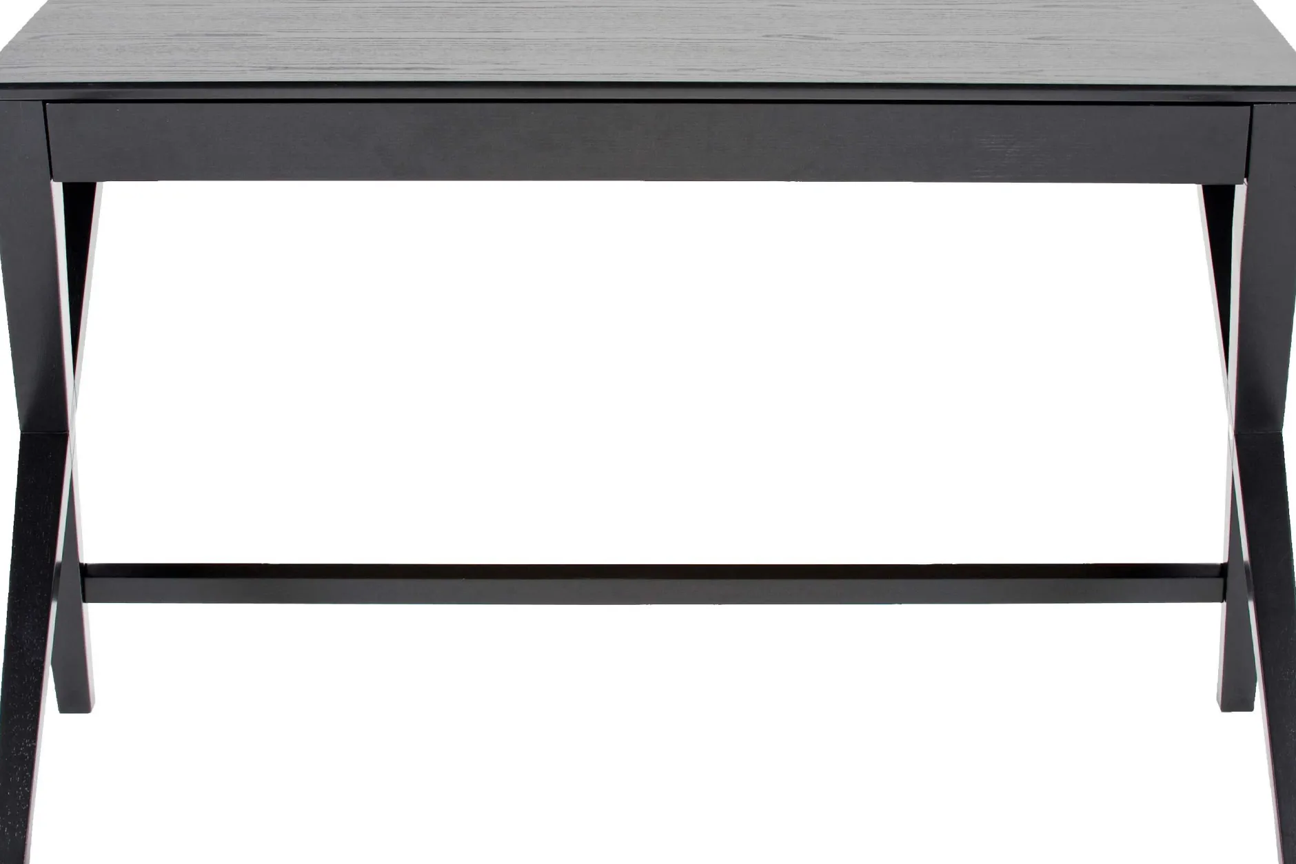 Schreibtisch Wami 120cm, 1 Schublade - schwarz
