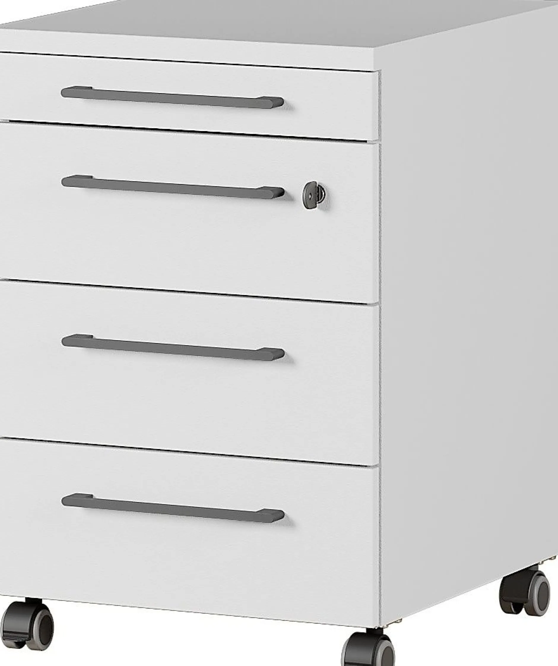 Schubladenblock Osmond 4 Schubladen - hellgrau