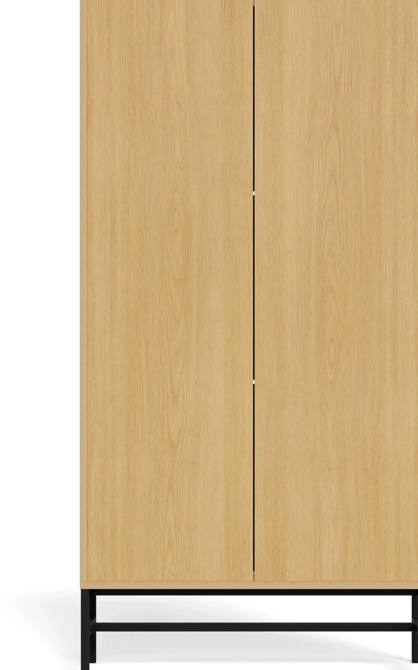 Schuhschrank Albany - 72x25x140cm - 3 Türen - Eiche Dekor