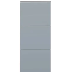 Schuhschrank Baylinn 3 Flügeltüren und 5 Einlegeböden-Celadon grau/weiß