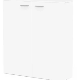 Schuhschrank Cuba - 100x33x114cm - 2 Türen - weiß