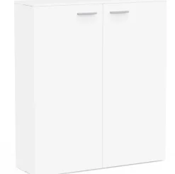 Schuhschrank Cuba - 100x33x114cm - 2 Türen - weiß