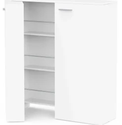 Schuhschrank Cuba - 100x33x114cm - 2 Türen - weiß