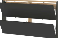 Schuhschrank Elton | 140 x 19 x 85 cm | Graphitgrau Design