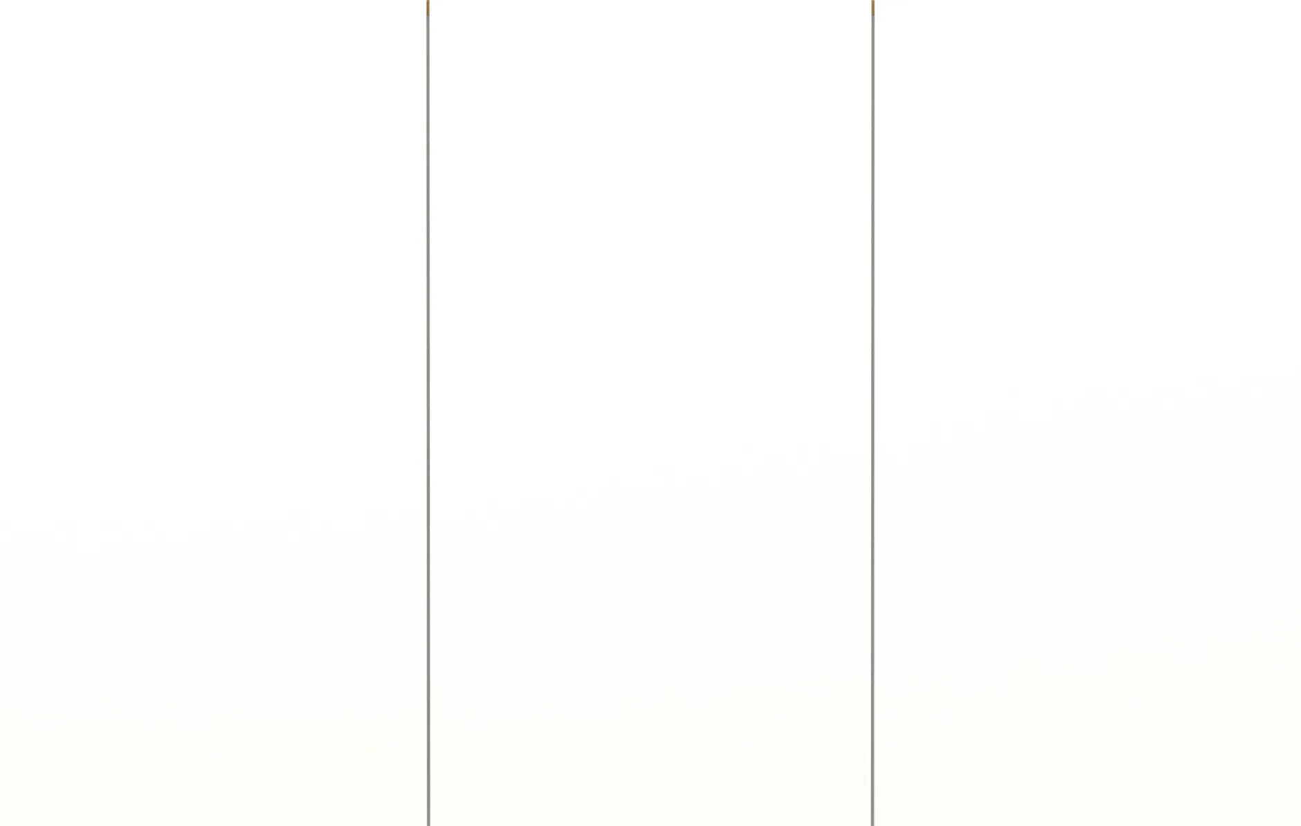 Schuhschrank Lydia - 138 x 25 x 87 cm - 3 Türen - Weiß/Eiche-Dekor