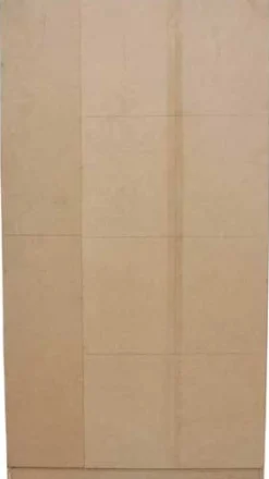 Schuhschrank Marcel - 85x24x159cm - mit Spiegel - Eiche Dekor