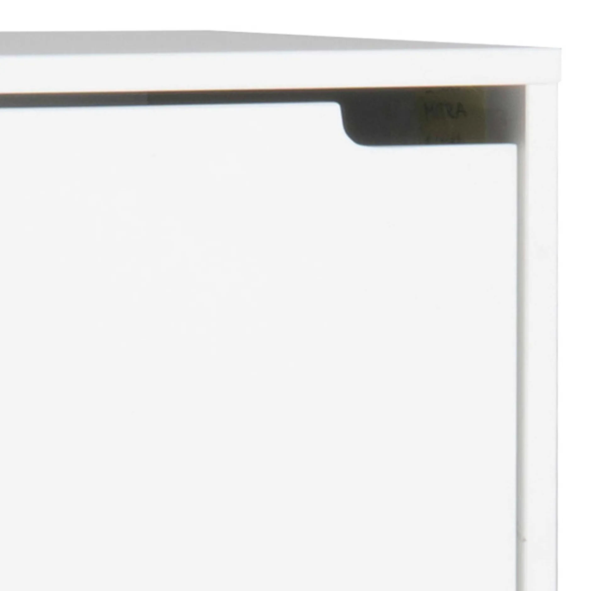Schuhschrank Mistra 47cm, 3 Türen - weiß