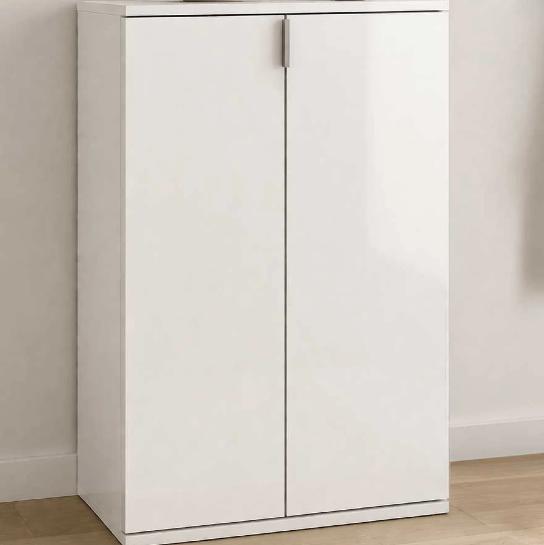 Schuhschrank Projekt X Xonox - Weiß Hochglanz - 61x99x34 cm