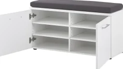 Schuhschrank Scifo 97cm mit 2 Türen - weiß