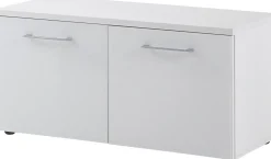 Schuhschrank Scifo 97cm mit 2 Türen - weiß