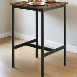 Schwerlast-Stahlrahmen Quadratischer Frühstücksbar-Tisch, 60x60x90cm