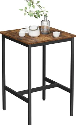 Schwerlast-Stahlrahmen Quadratischer Frühstücksbar-Tisch, 60x60x90cm