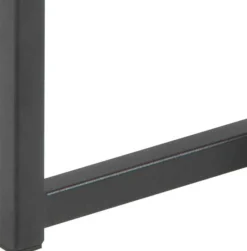 Seaford Eiche Nischentische, schwarzer Stahlsockel, 50cm