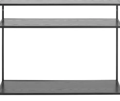 Seaford Rechteckiger Konsolentisch, Melaminharzbeschichtung Esche Schwarz, 100x35x79 cm