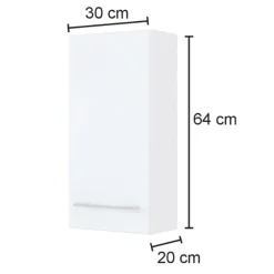 SefaBadezimmer : Wandschrank, Spiegelschrank, Waschbeckenunterschrank, Regal - Eiche