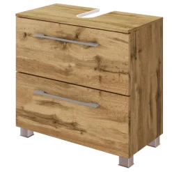 SefaBadezimmer : Wandschrank, Spiegelschrank, Waschbeckenunterschrank, Regal - Eiche