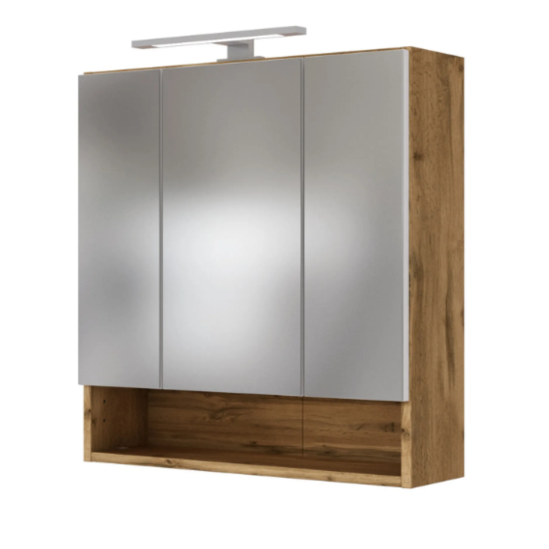 SefaBadezimmer : Wandschrank, Spiegelschrank, Waschtischunterschrank - Eiche