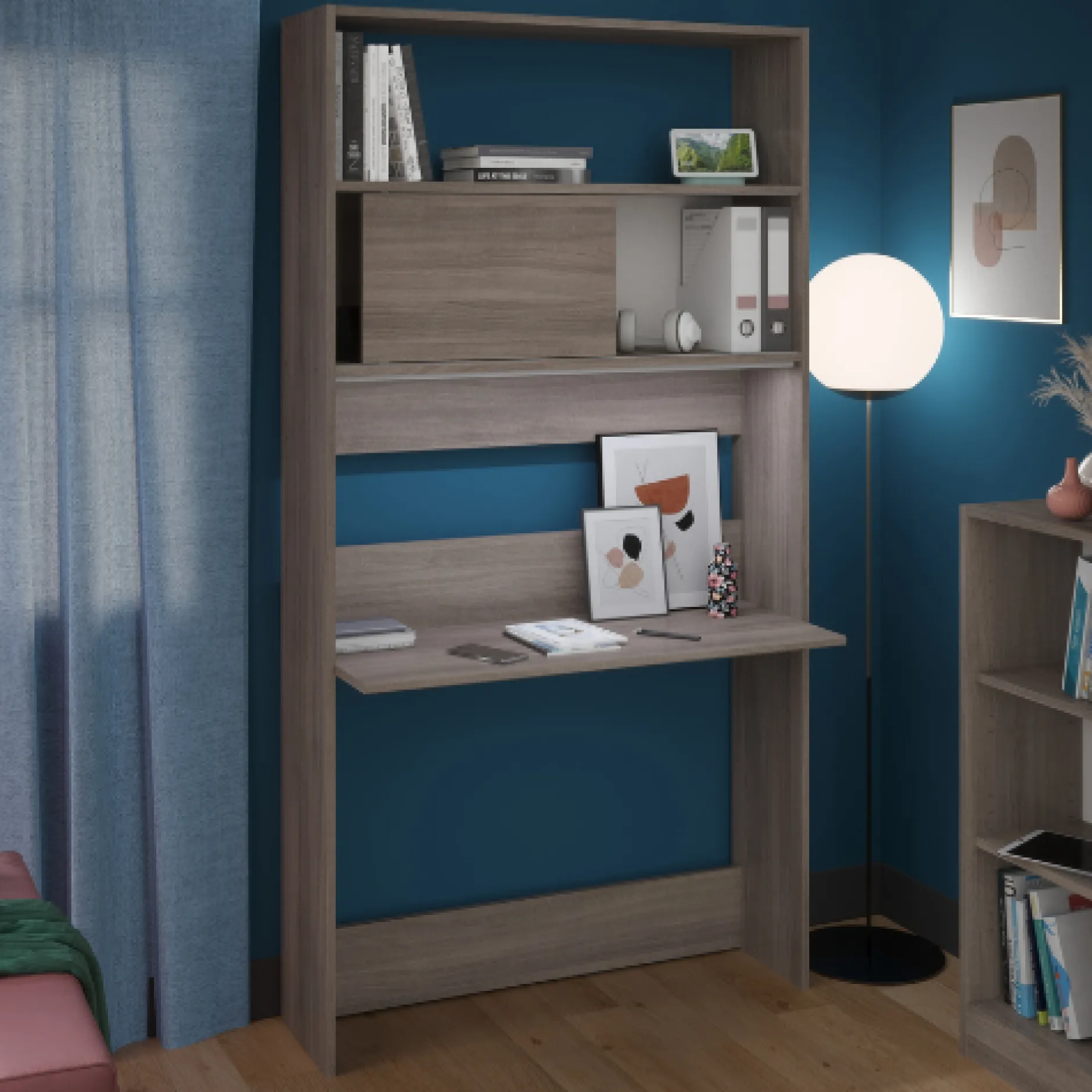 Sekretär Fina 105 cm - Nussbaum