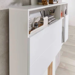 Sekretär Inovo 120cm 1 Tür - weiß/Eiche