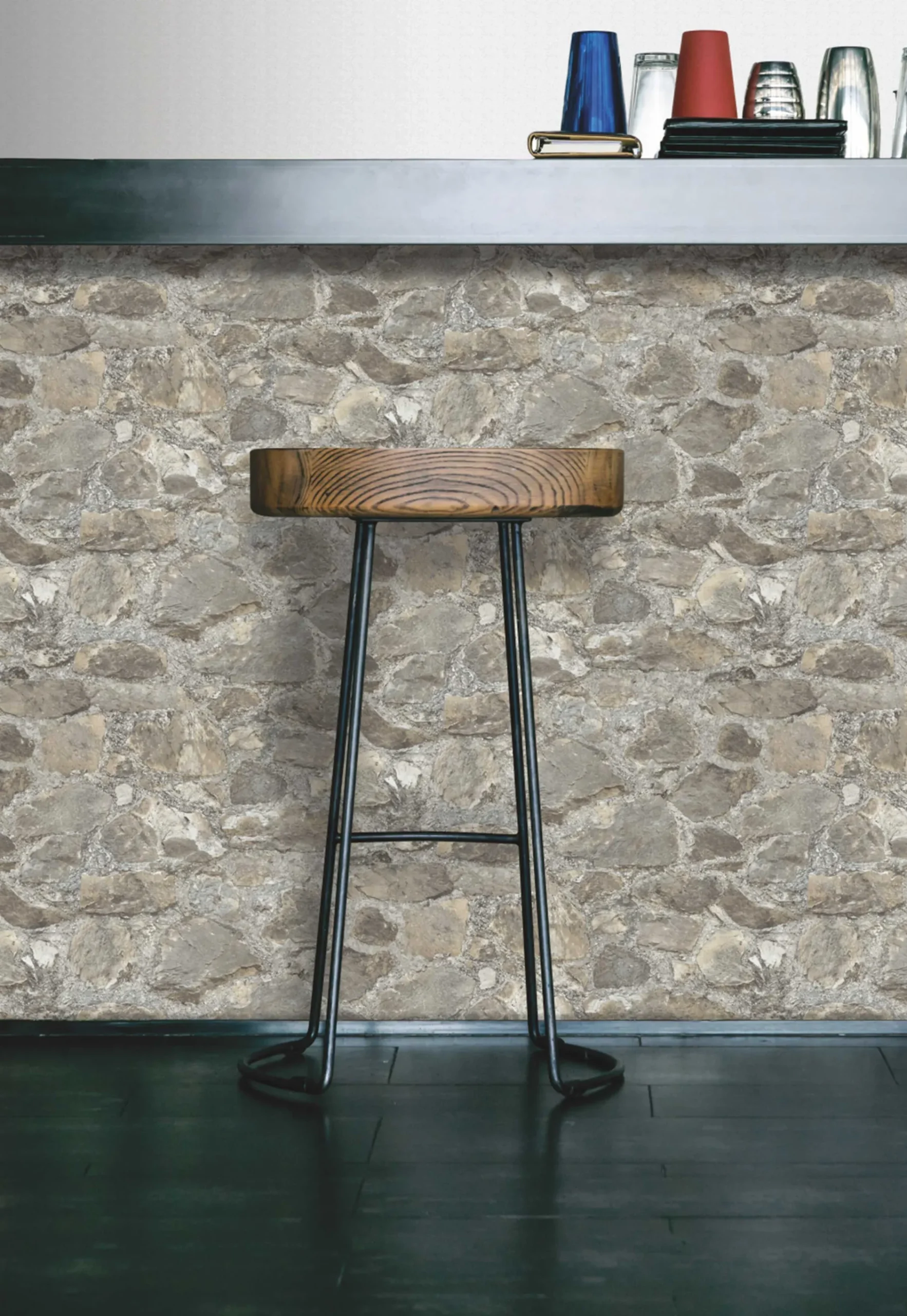 Selbstklebende Tapete Weathered Stone