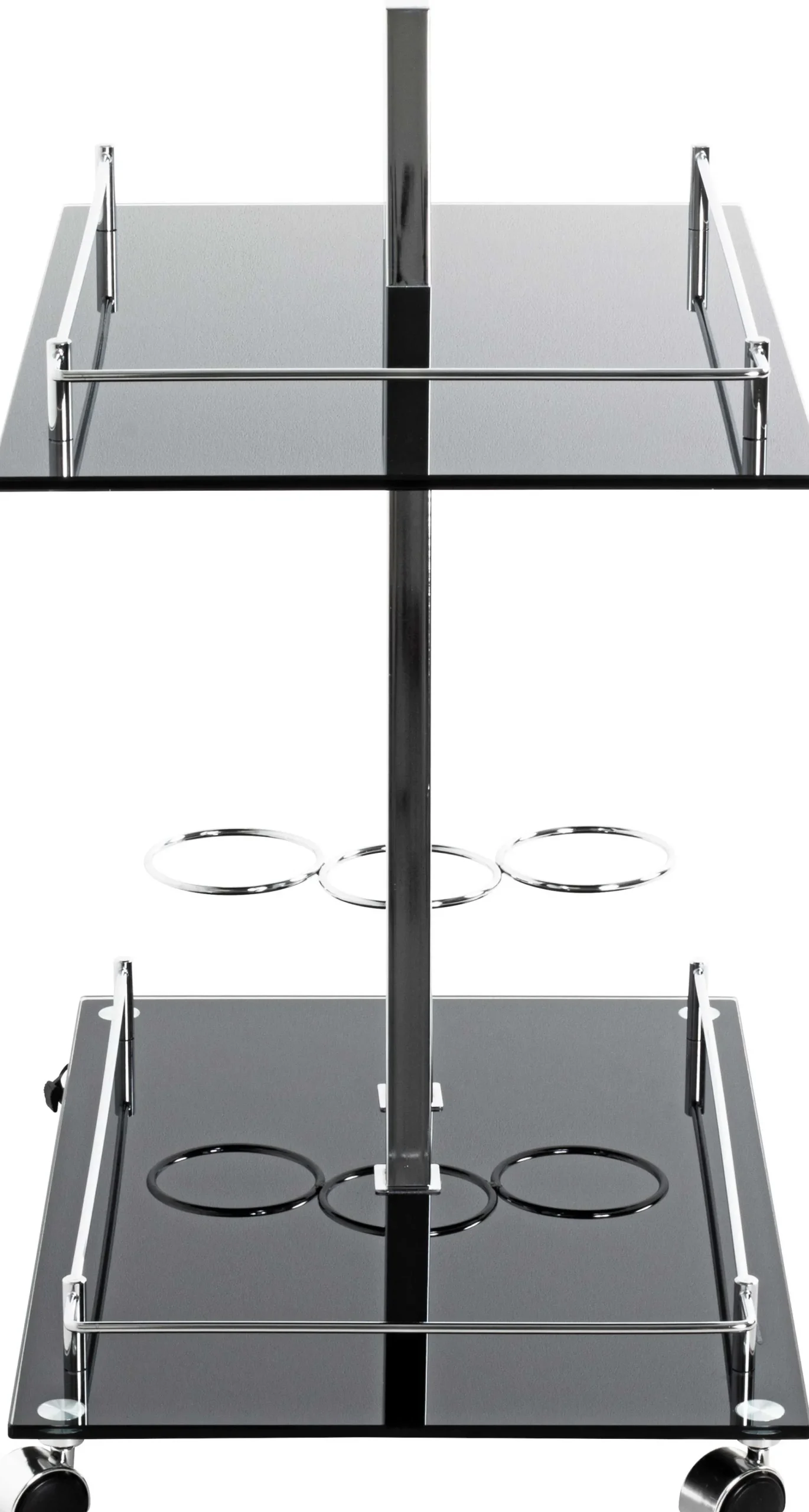 Servierwagen Sam - 60x40x72 cm - Sicherheitsglas/schwarz