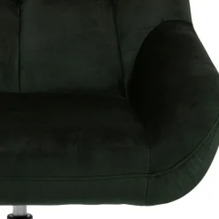 Sessel Paris - 73x82x88 cm - drehbar - dunkelgrüner Samt