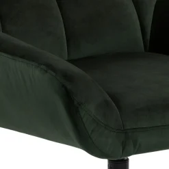 Sessel Paris - 73x82x88 cm - drehbar - dunkelgrüner Samt