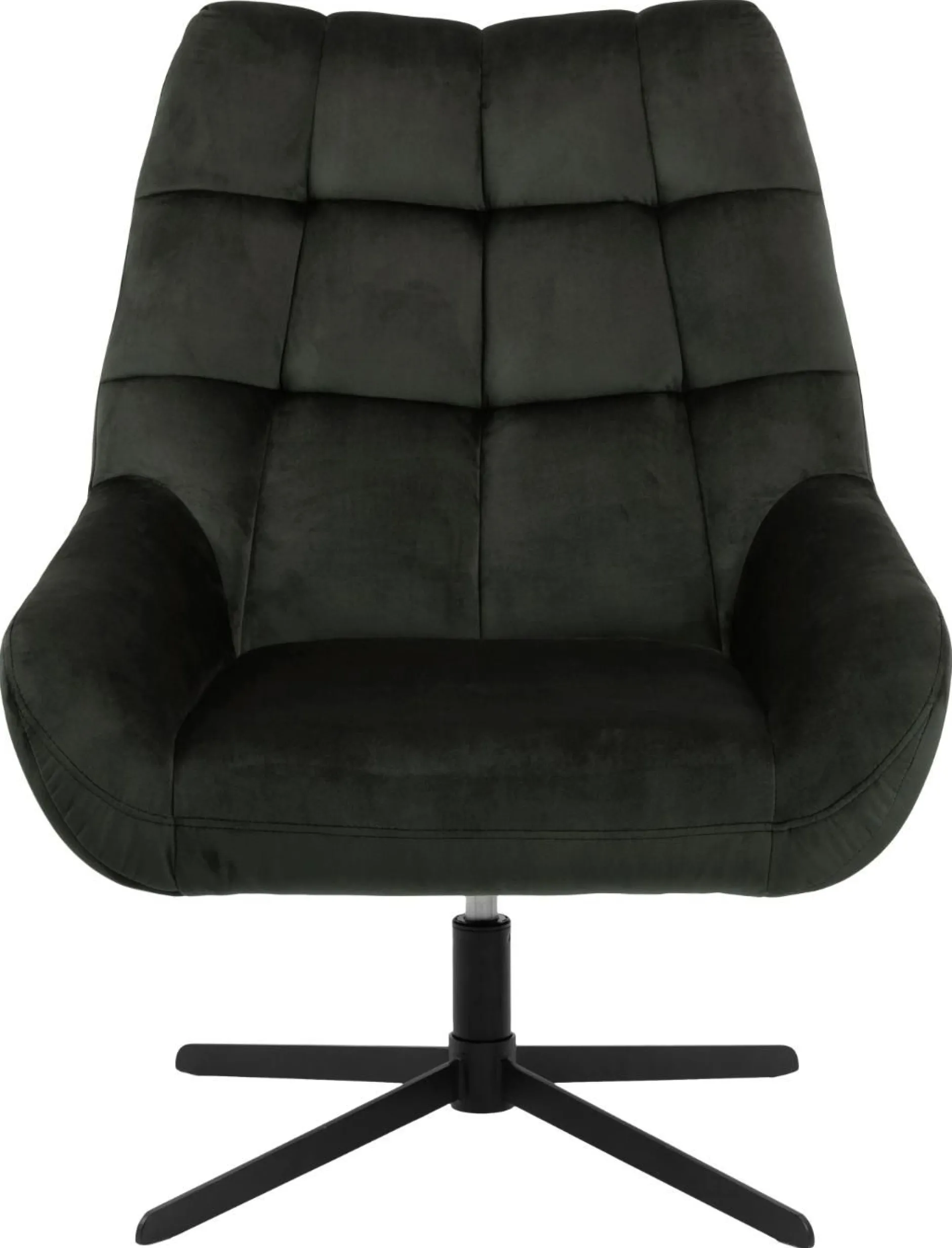 Sessel Paris - 73x82x88 cm - drehbar - dunkelgrüner Samt