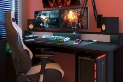 Set Gaming | Schreibtisch und Bücherregal