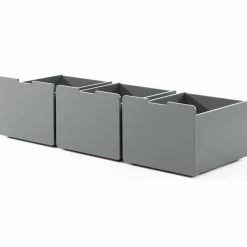 Set mit 3 Schubladen Pip - grau