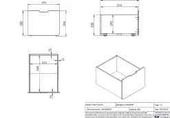 Set mit 3 Schubladen Pip - grau